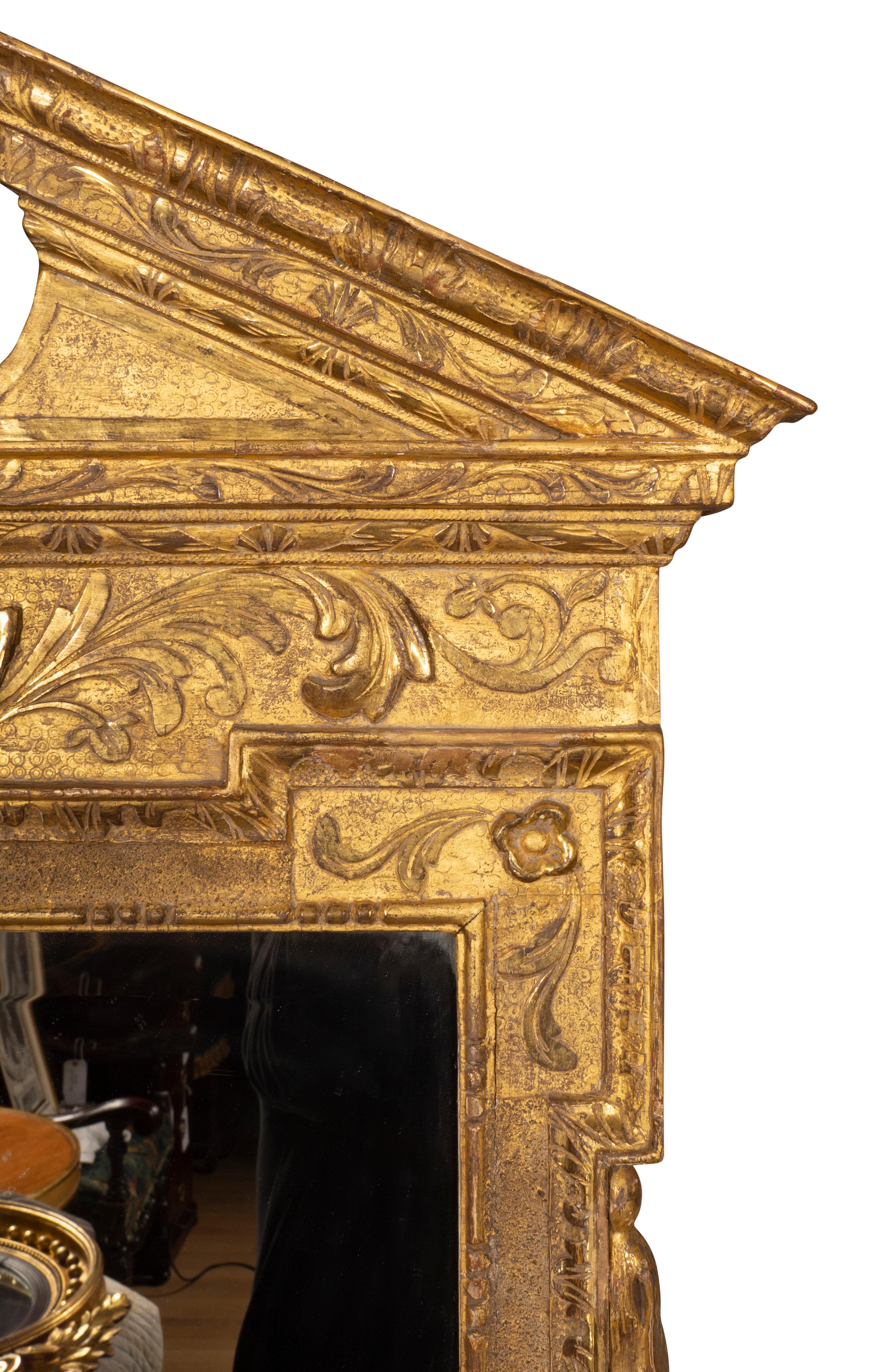 George II Giltwood Mirror in the Manner of William Kent For Sale 5