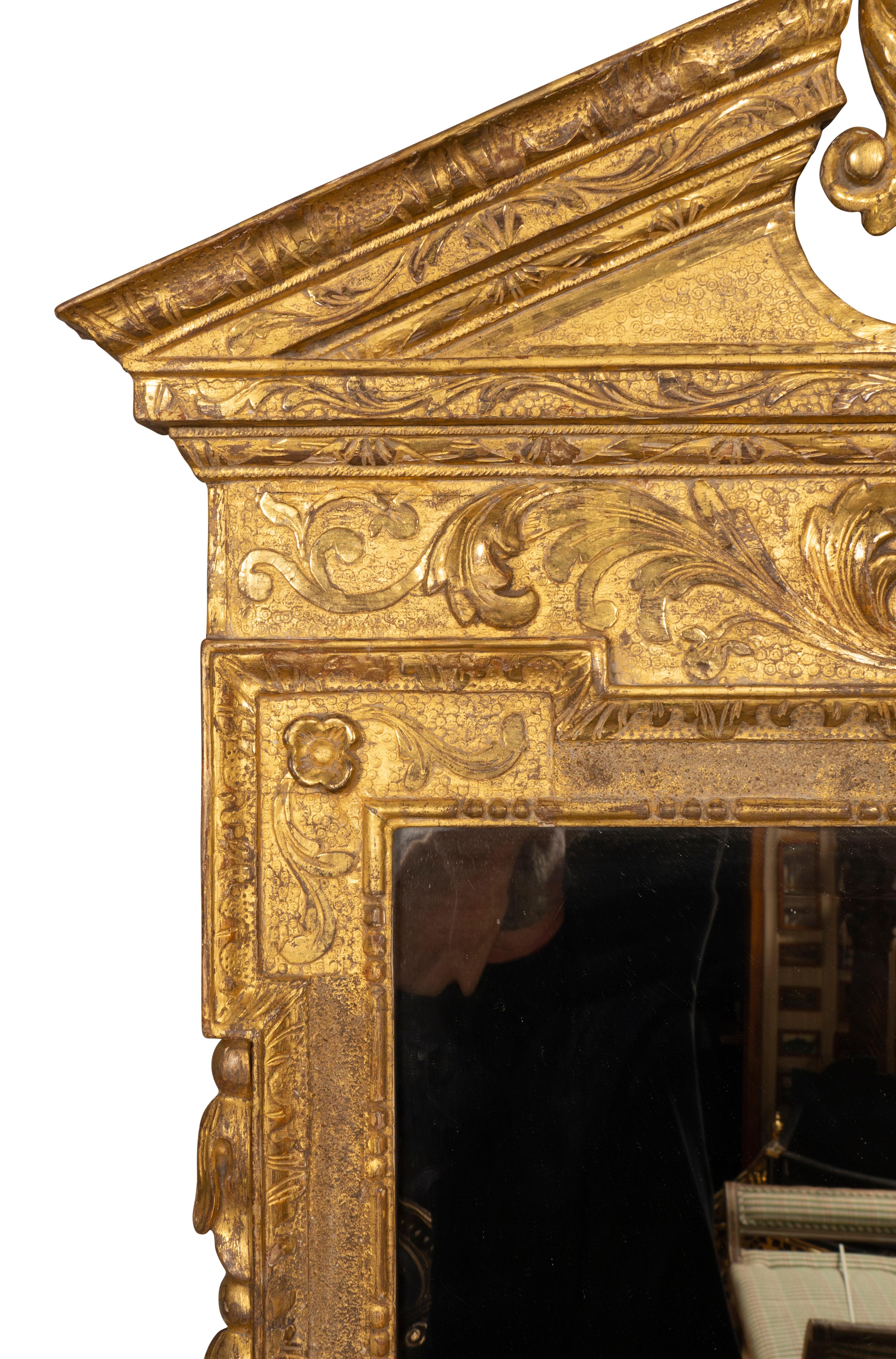 George II Giltwood Mirror in the Manner of William Kent For Sale 6