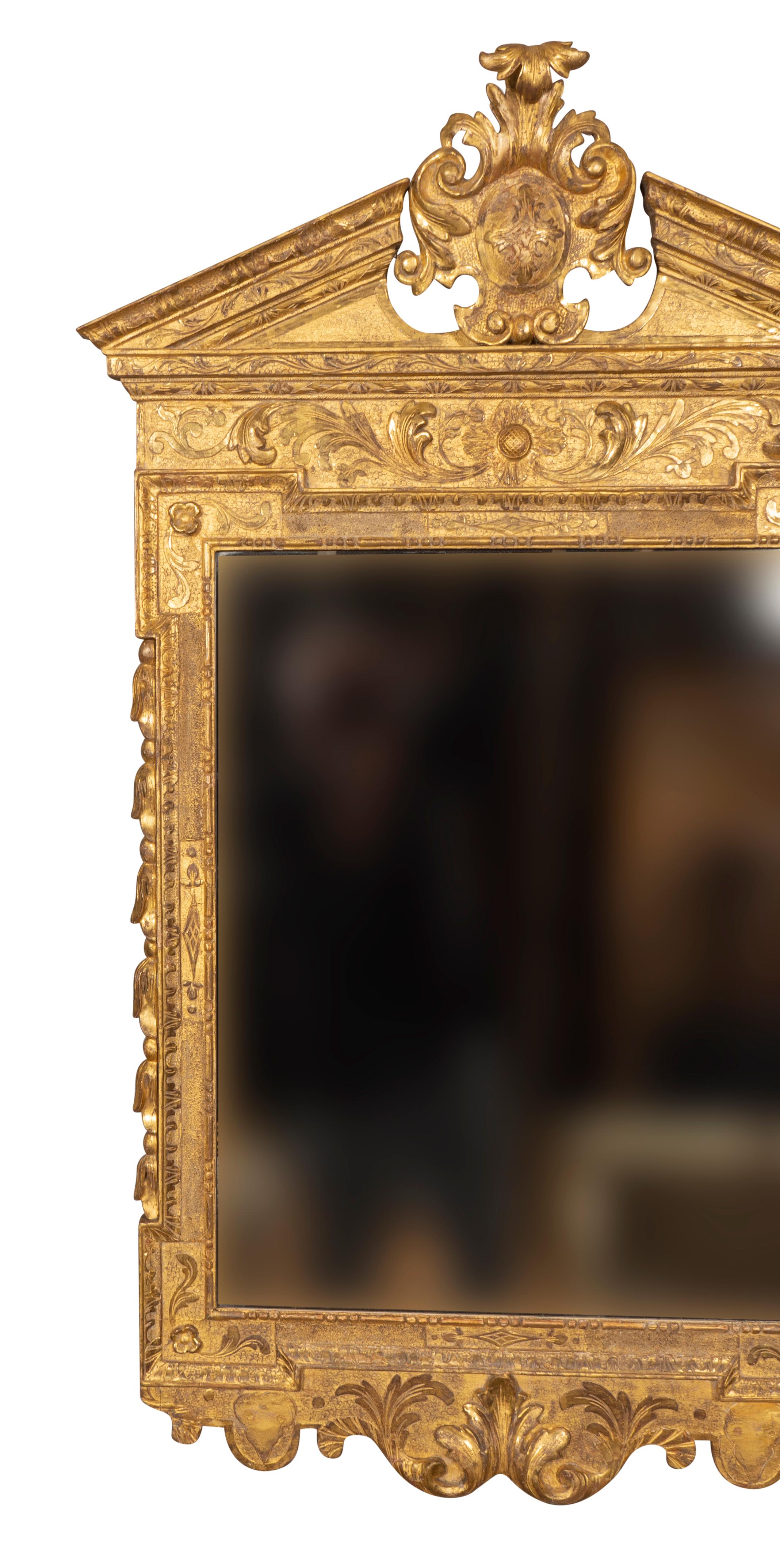George II Giltwood Mirror in the Manner of William Kent For Sale 2