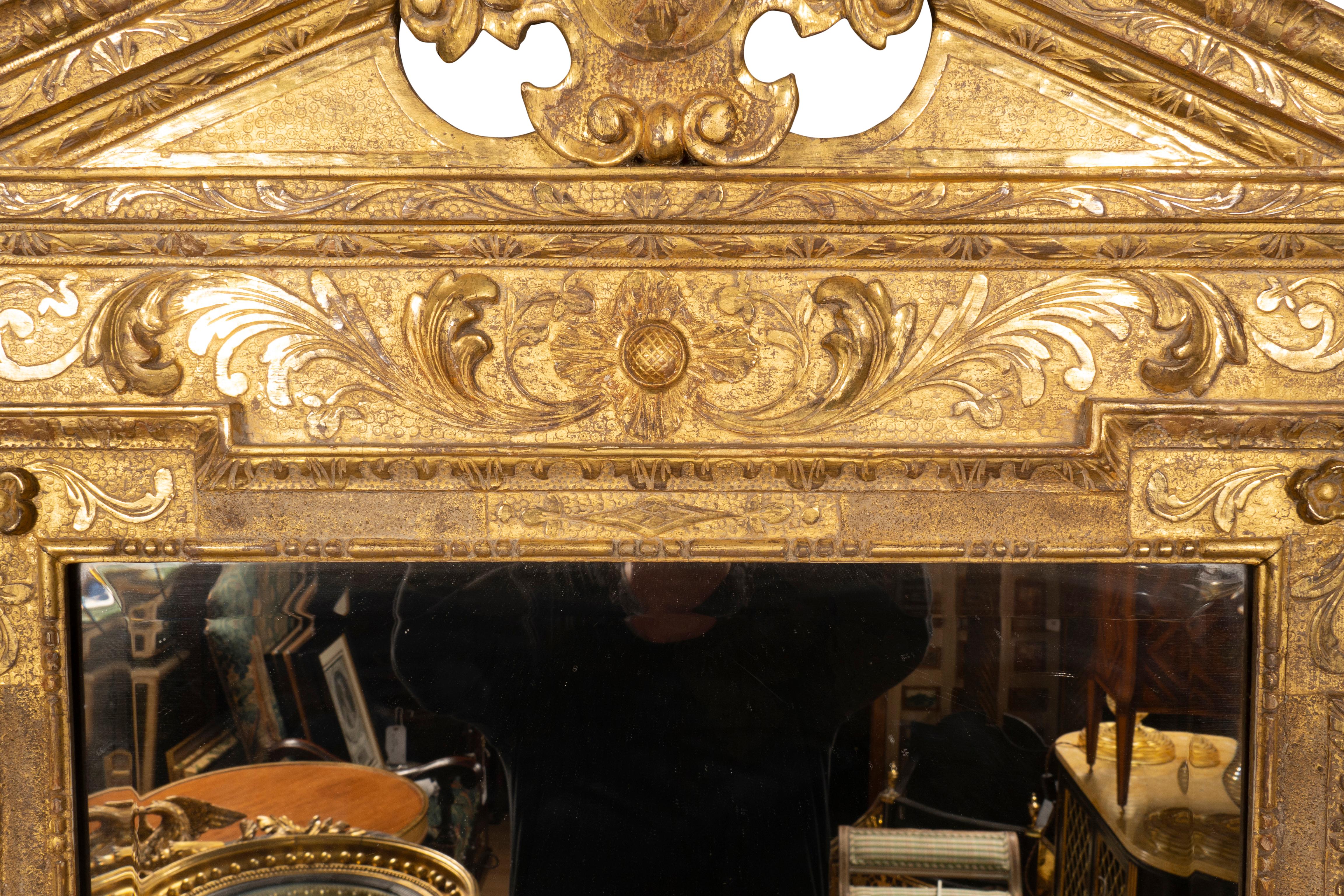 George II Giltwood Mirror in the Manner of William Kent For Sale 4