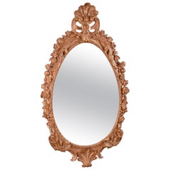 George II Giltwood Oval Mirror