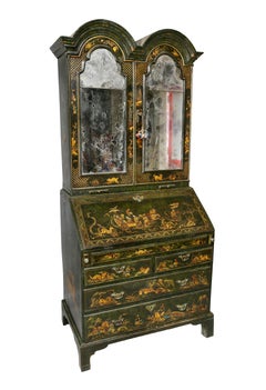 George II Green Japanned Secretary Desk