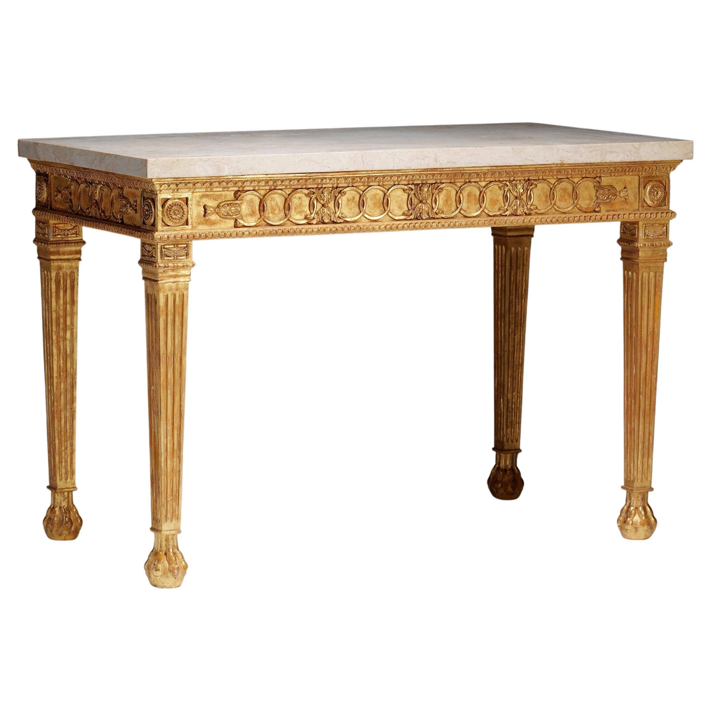 George II Guilloche Side Table