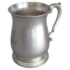 George II Half Pint Mug Made in London by Thomas Moore, 1758