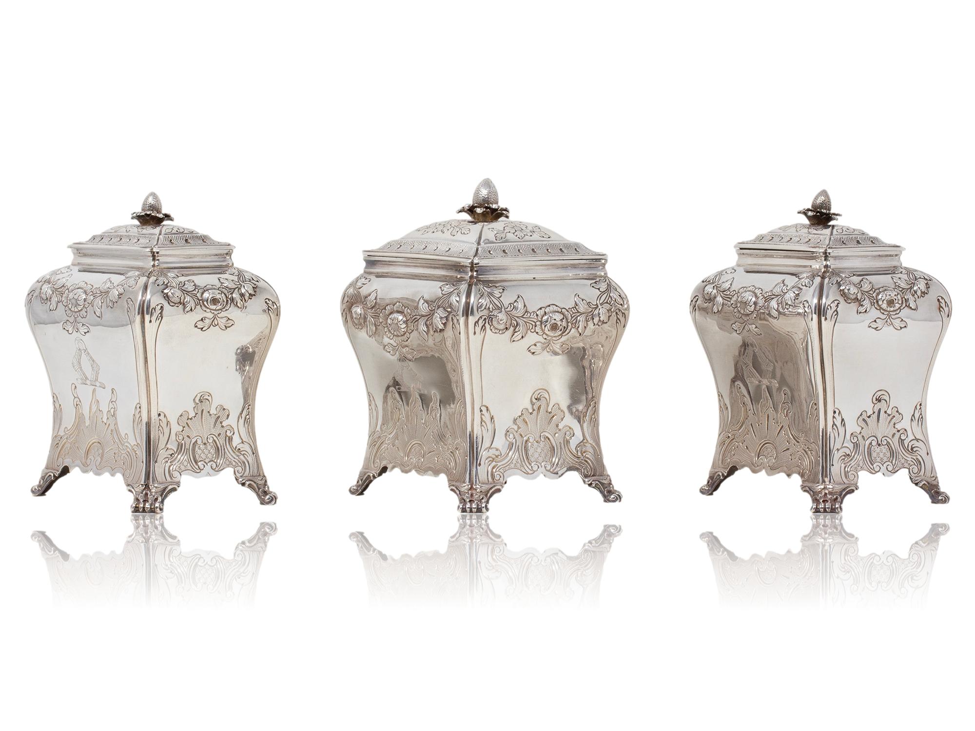 George II Harewood Inlaid Tea Chest Pierre Gillois 3