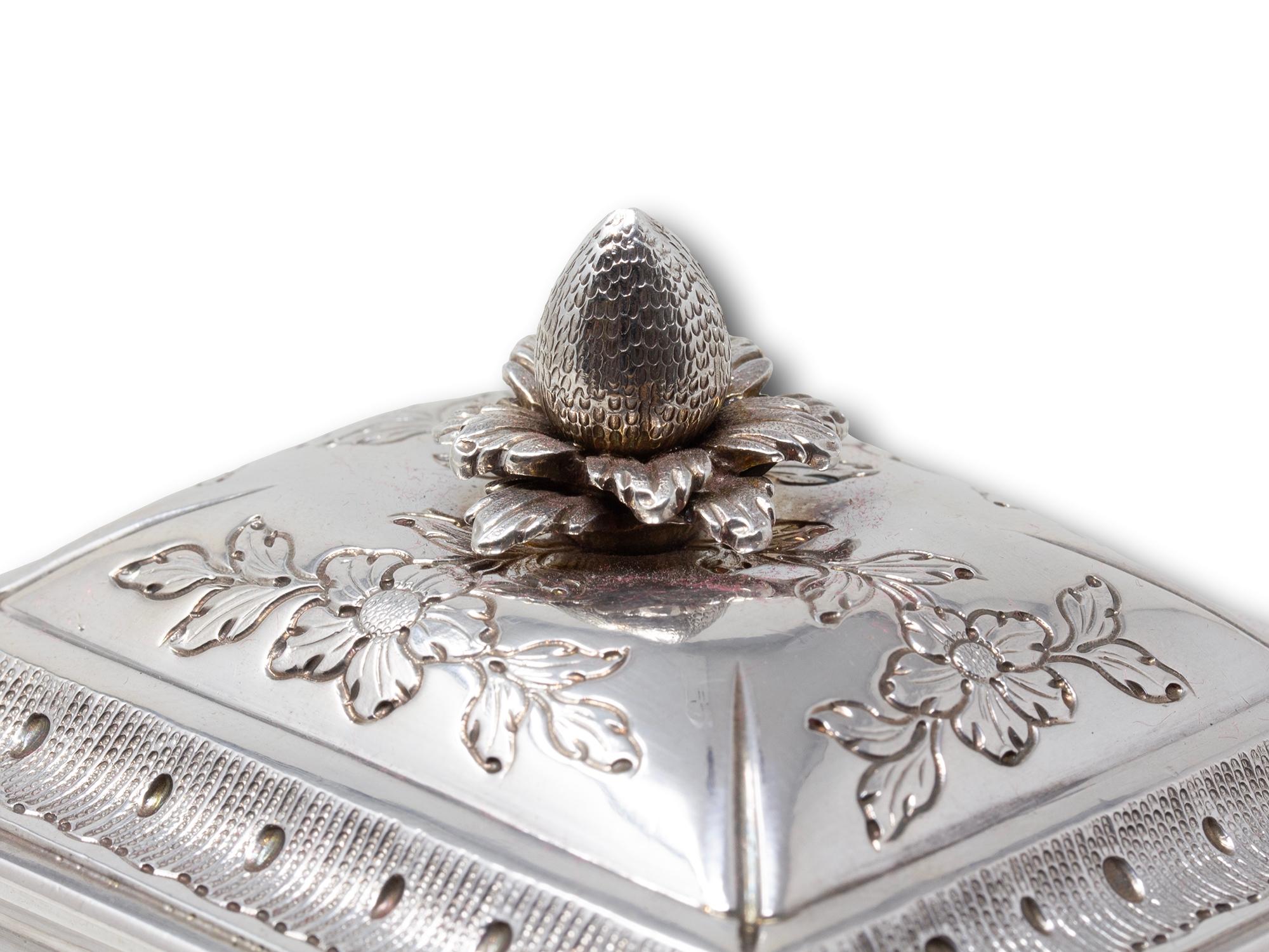 George II Harewood Inlaid Tea Chest Pierre Gillois 7