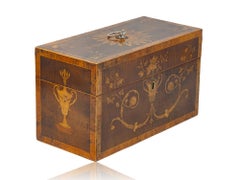 George II Harewood Intarsien-Teekommode Pierre Gillois