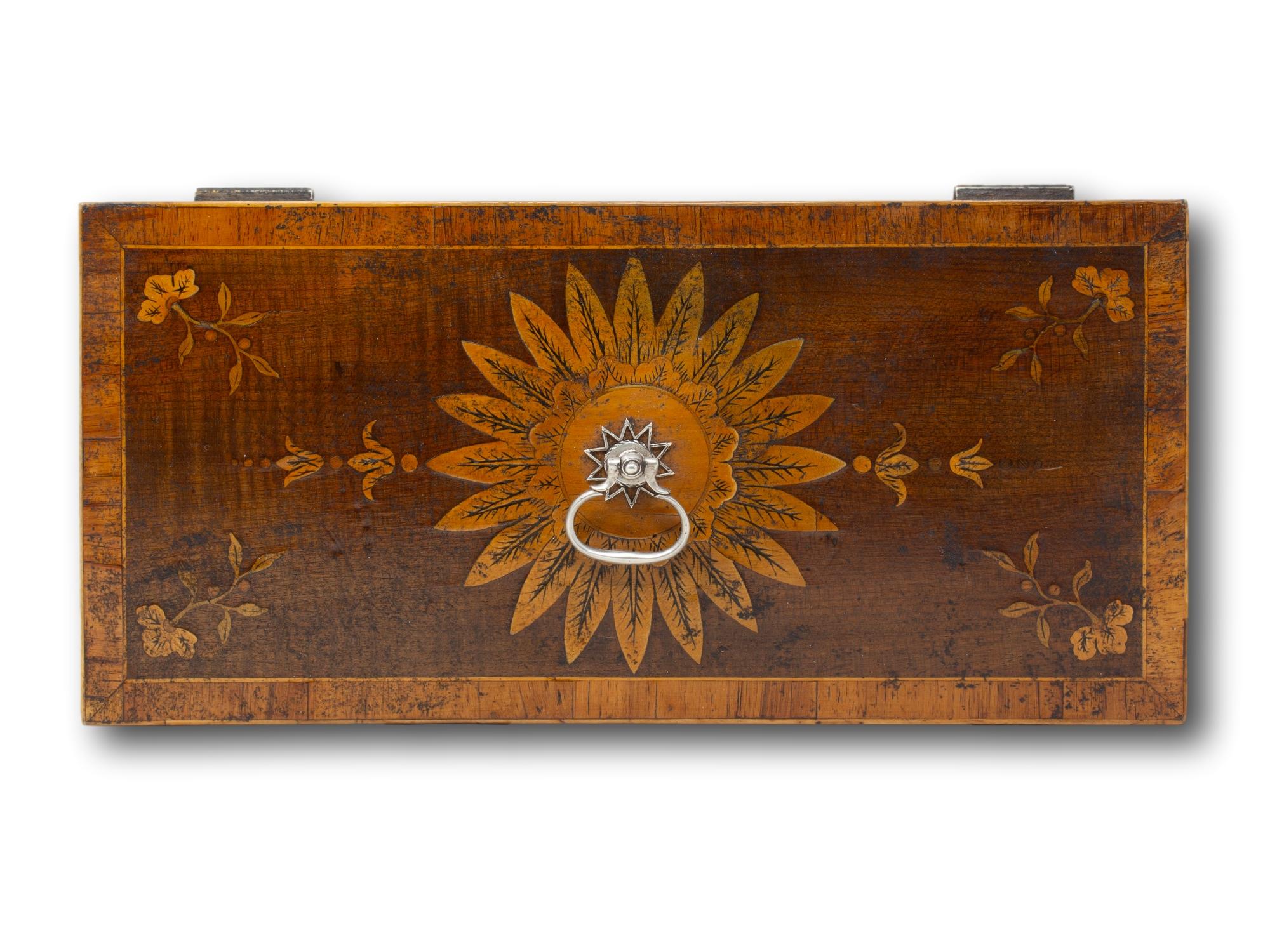 Cast George II Harewood Inlaid Tea Chest Pierre Gillois