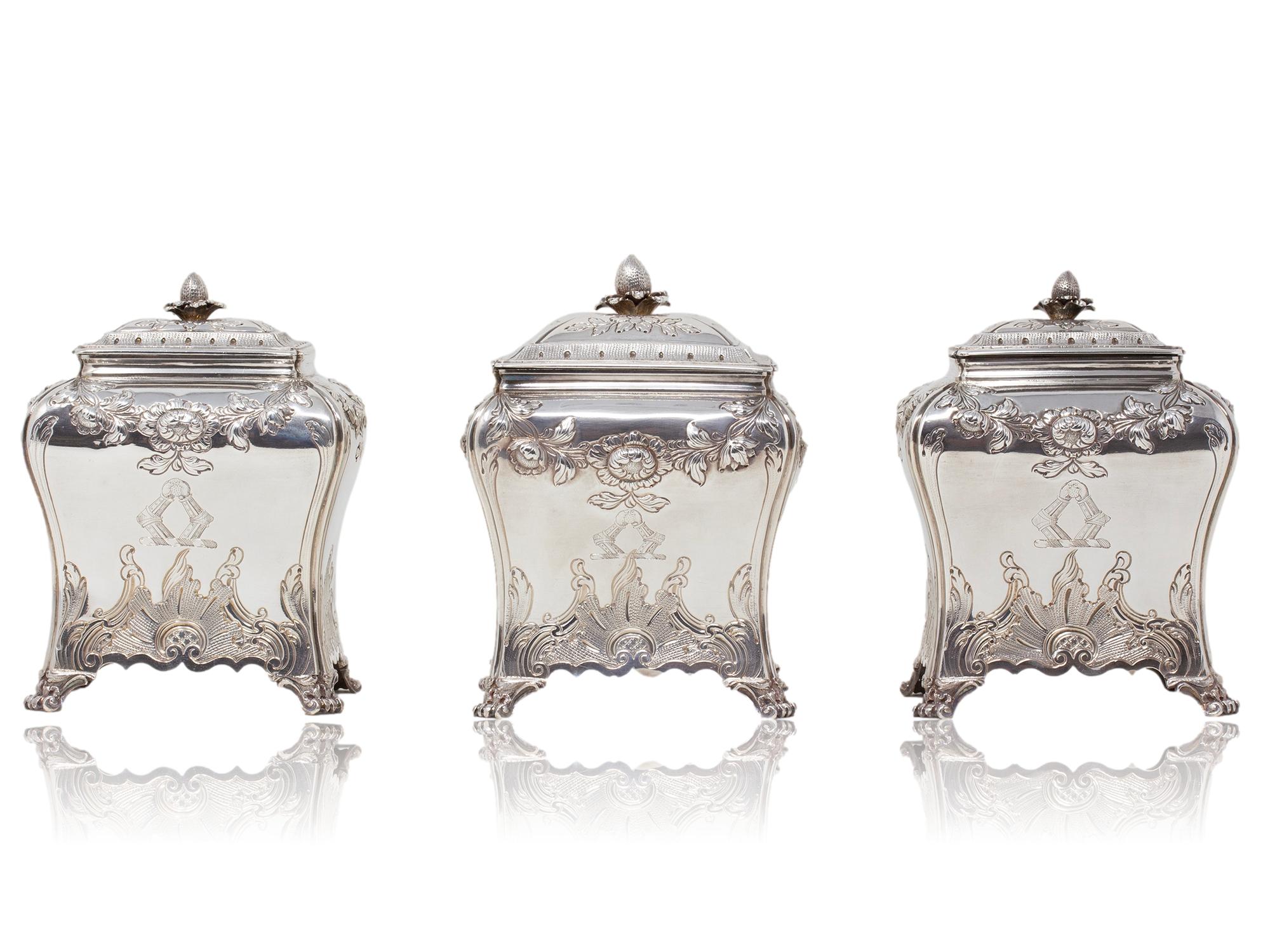 George II Harewood Inlaid Tea Chest Pierre Gillois 2