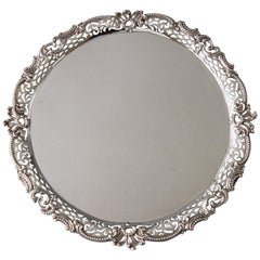 Salver en argent huguenot George II:: Londres 1759 par Samuel Courtauld