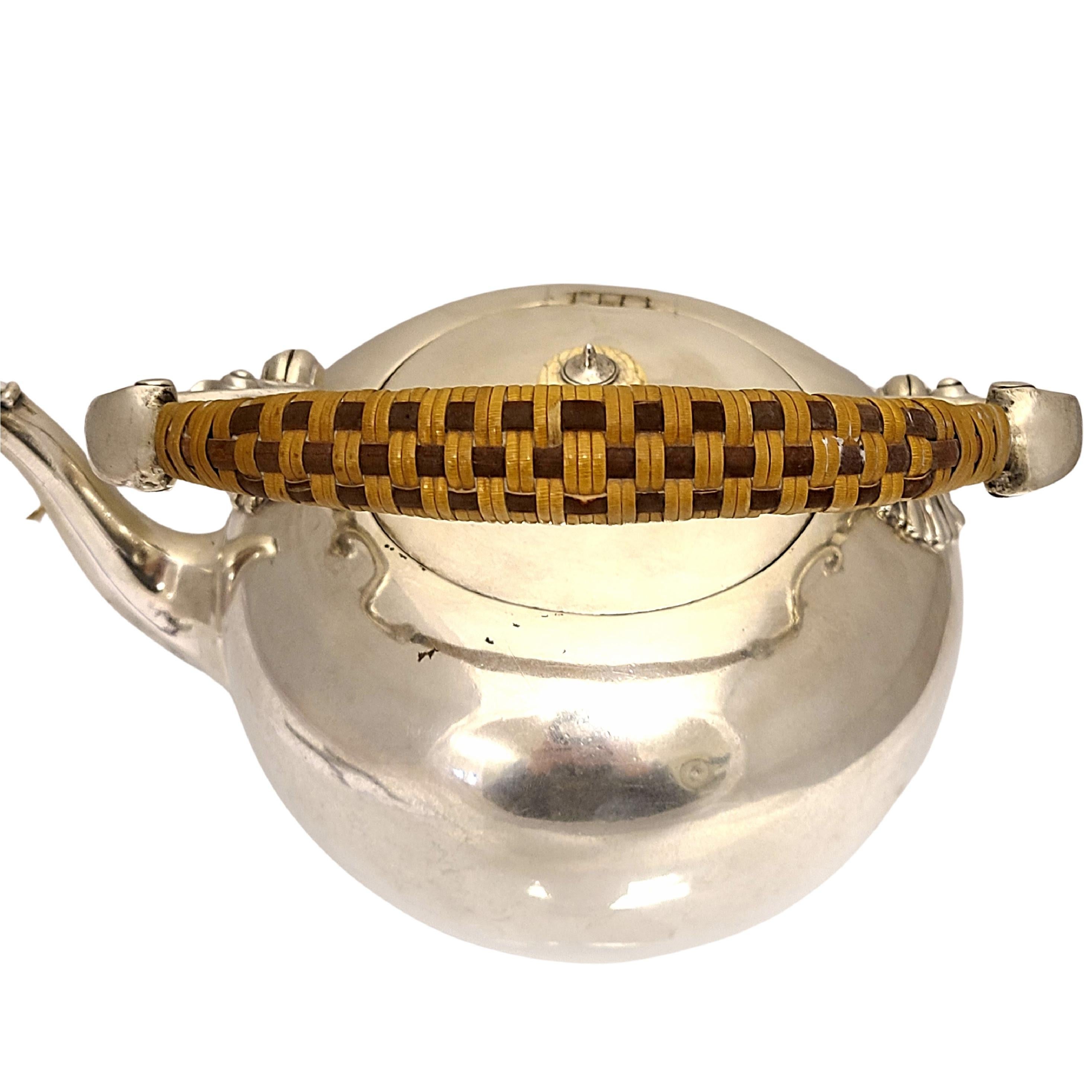 Women's or Men's George II Humphrey Payne London Sterling Silver Teapot, 1748 For Sale