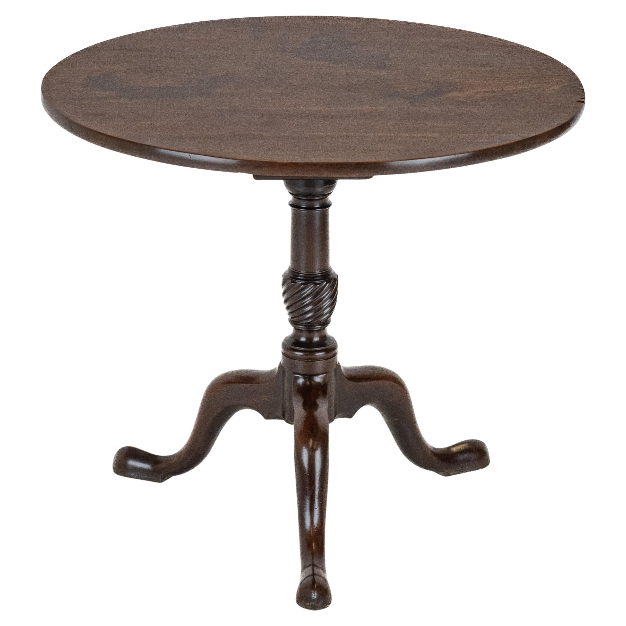 George II - III period Mahogany Birdcage Tripod Supper / Wine Table Circa 1760 -