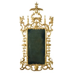 Espejo Ardilla de Madera Dorada Irlandesa Jorge II