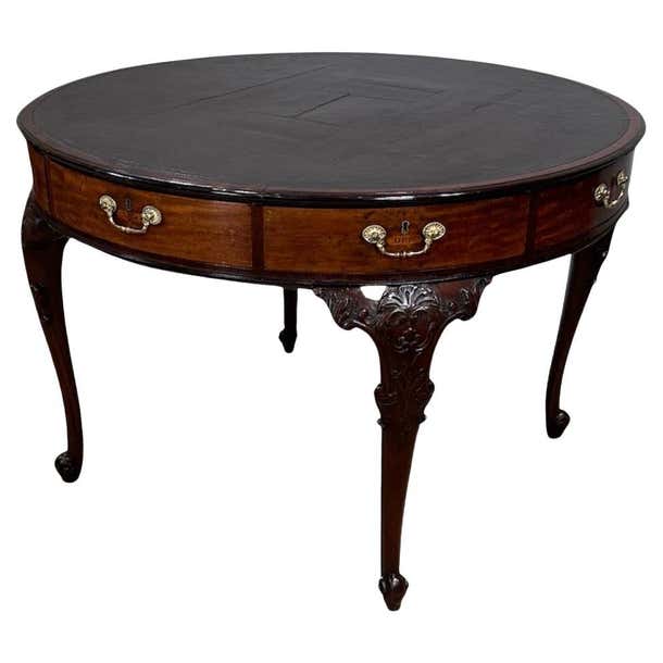 George II Irish Mahogany Rent Table For Sale at 1stDibs