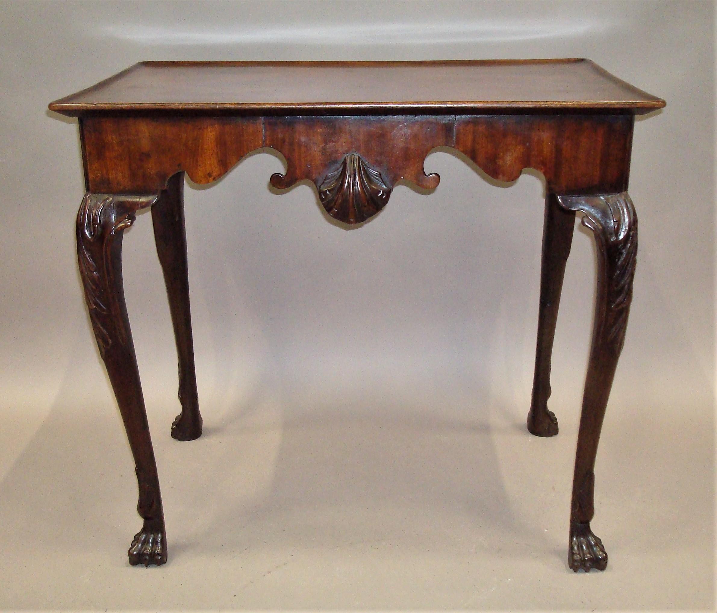 George II Irish Mahogany Silver Table For Sale 13