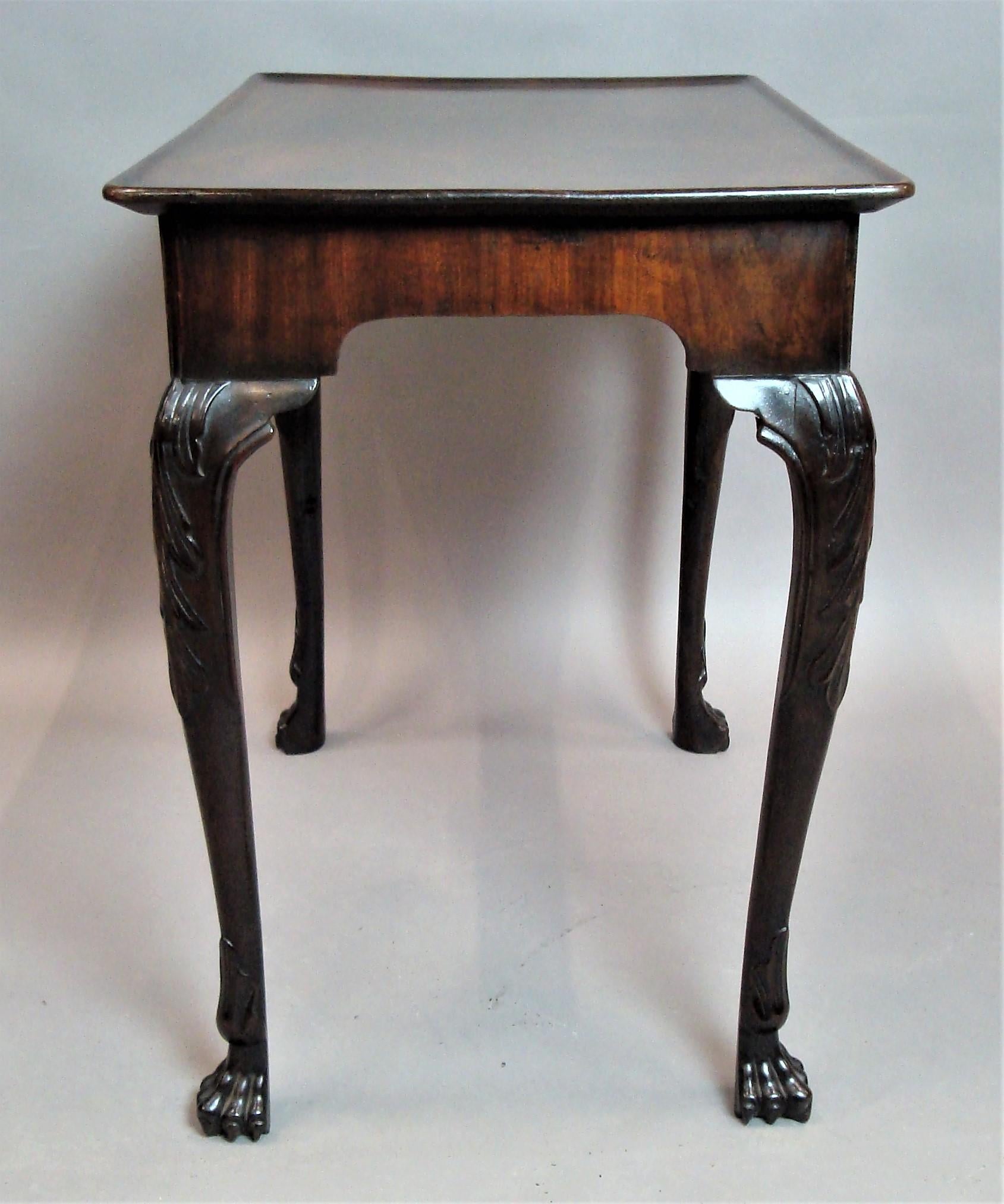 George II Irish Mahogany Silver Table For Sale 1