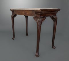 George II Irish Mahogany Small Console Table