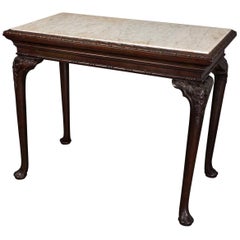 Antique George II Irish Mahogany Small Console Table