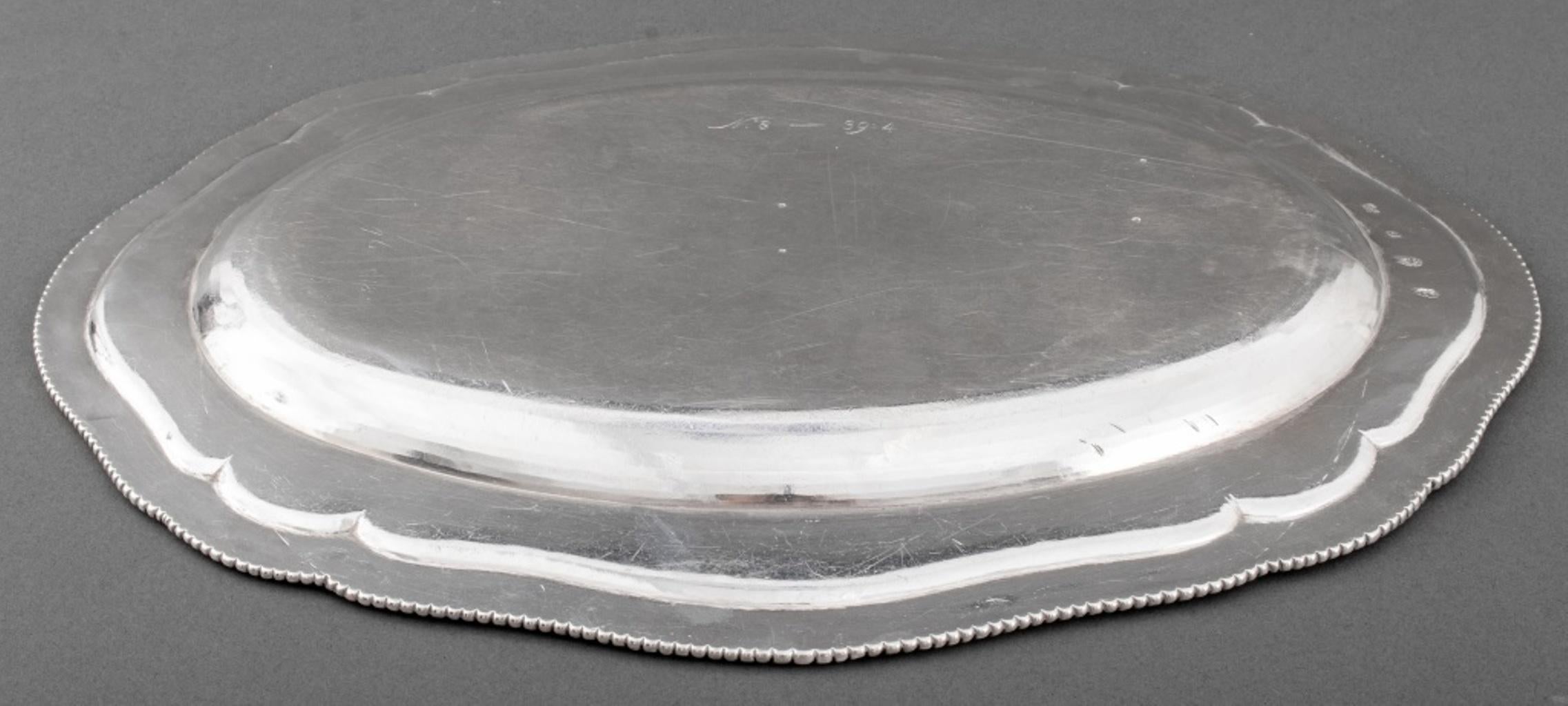 18th Century and Earlier George II Irish Sterling Silver Tray, 1735