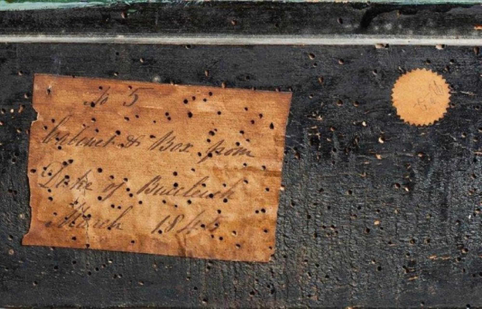 Laccato Gabinetto Coromandel cinese e in ottone laccato di Giorgio II su piedistallo, XVIII secolo in vendita