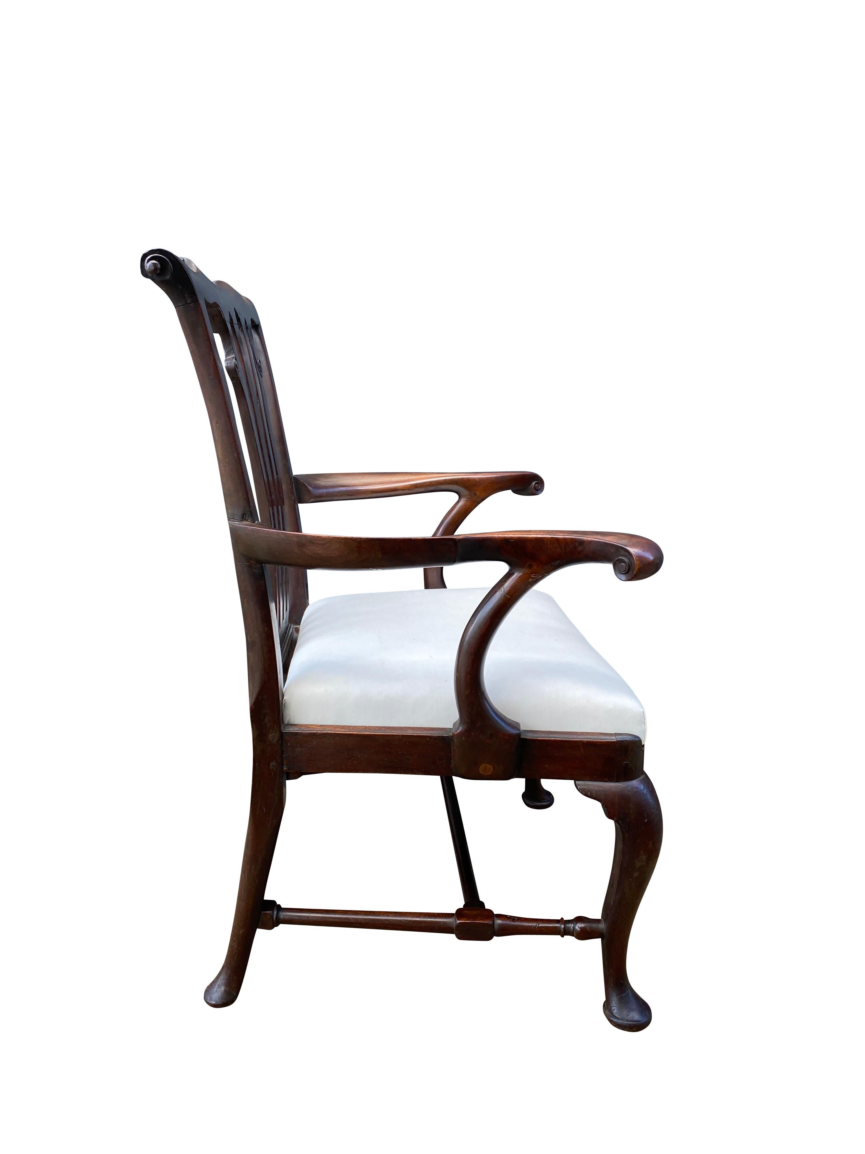 Mahagoni-Sessel aus der George-II-Periode (George II.) im Angebot