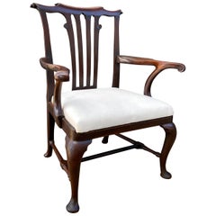 Fauteuil en acajou de style George II