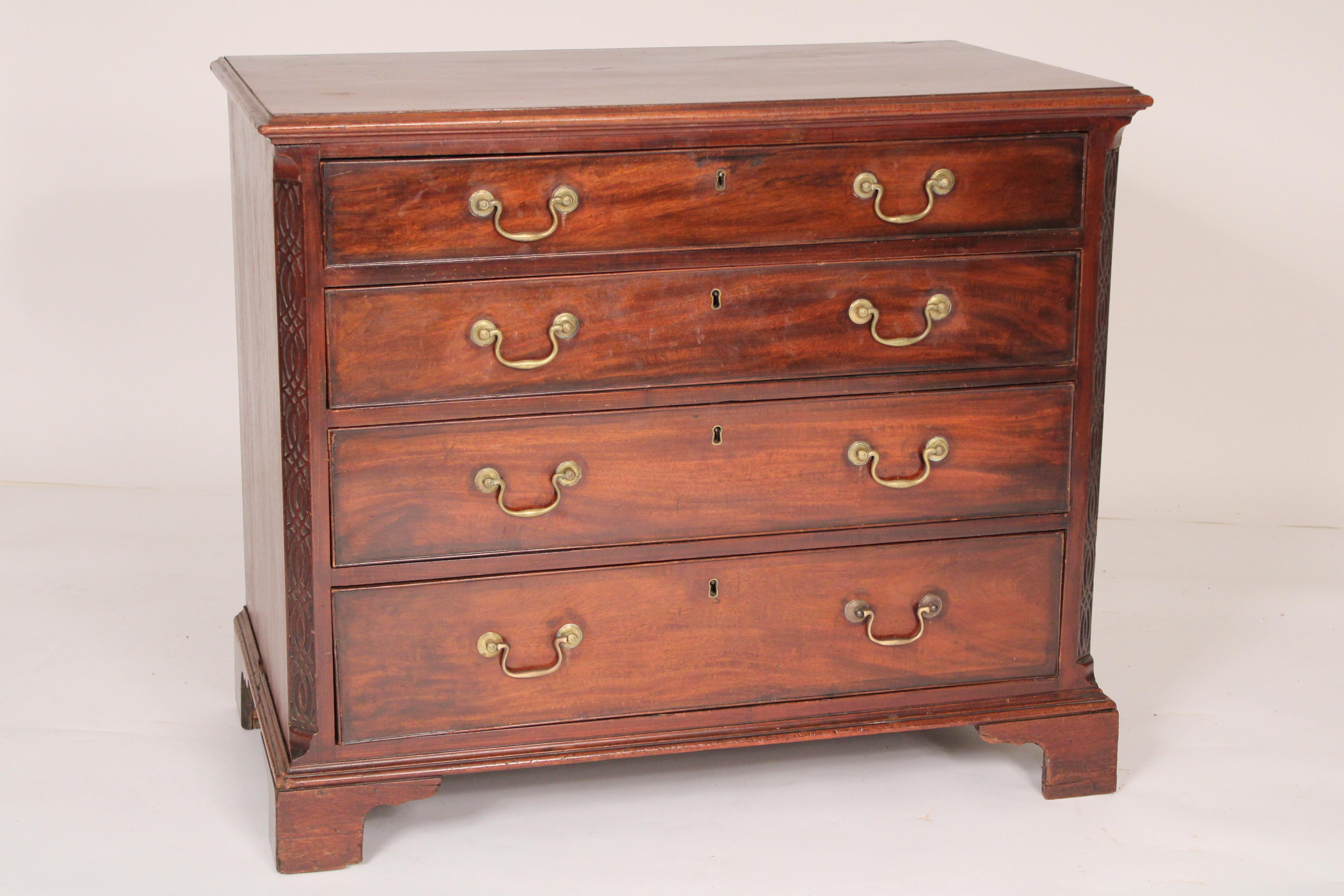 English George II Mahogany Bachelors Chest For Sale