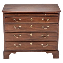 Antique George II Mahogany Bachelors Chest of Drawers with Brushing Slide c1750 Georgian