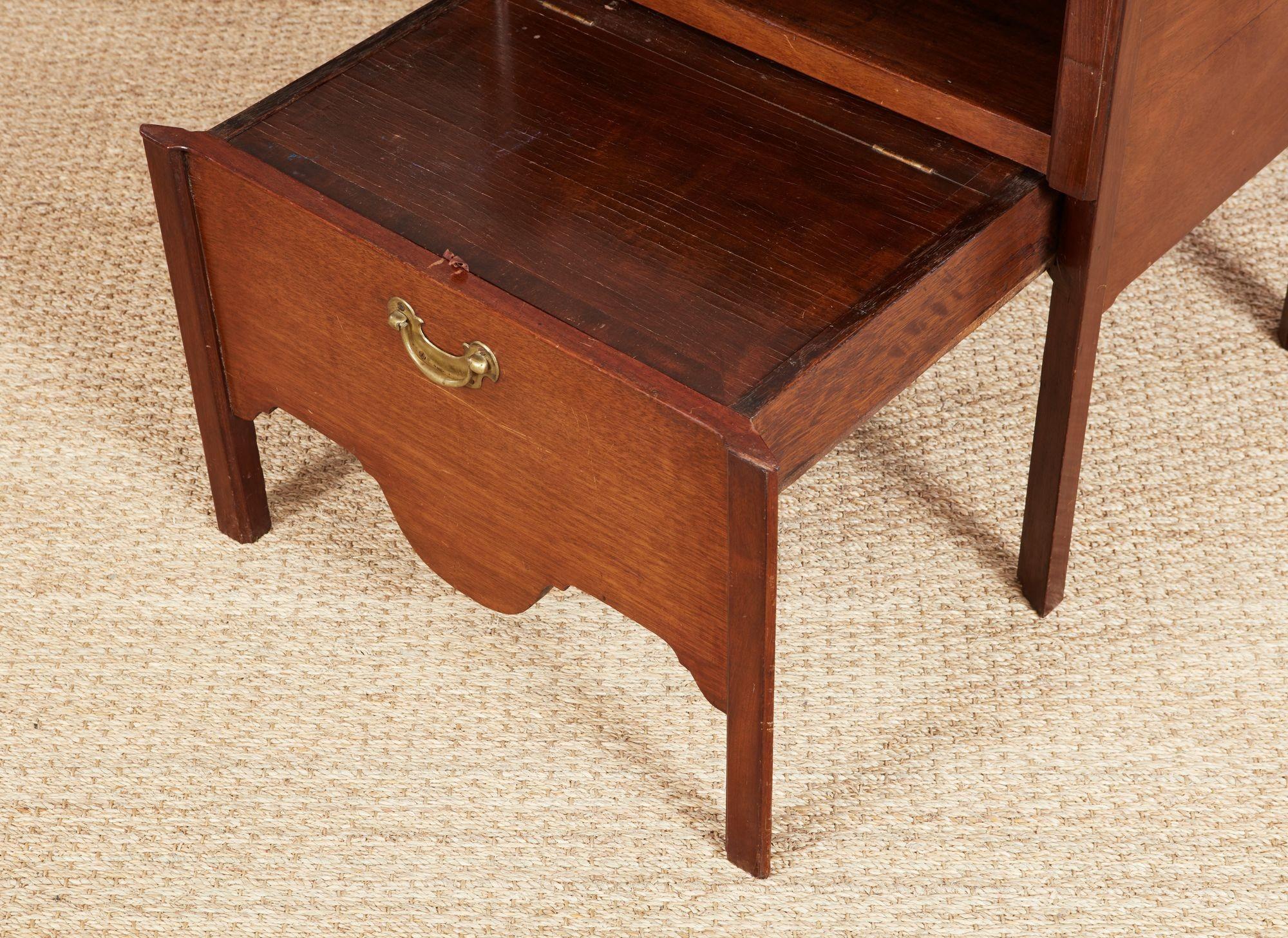 George II Mahogany Bedside Cupboard For Sale 4