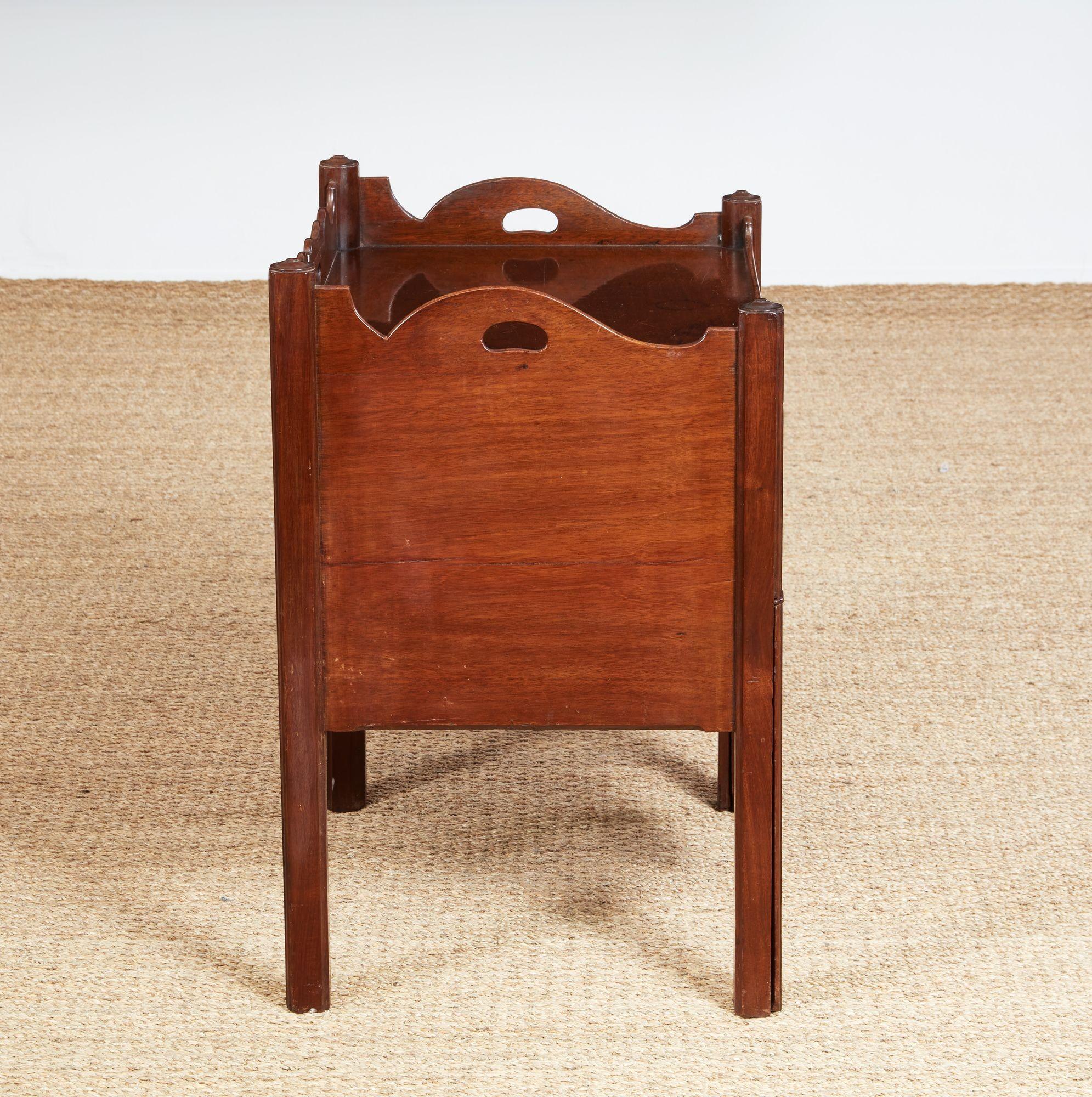 George II Mahogany Bedside Cupboard For Sale 1