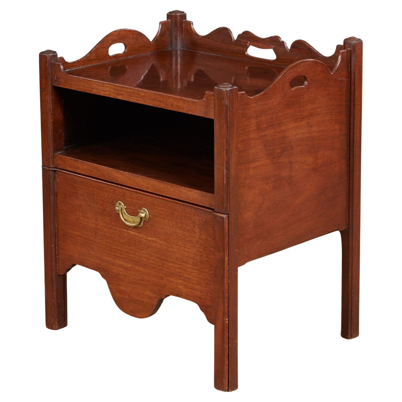 George II Mahogany Bedside Cupboard