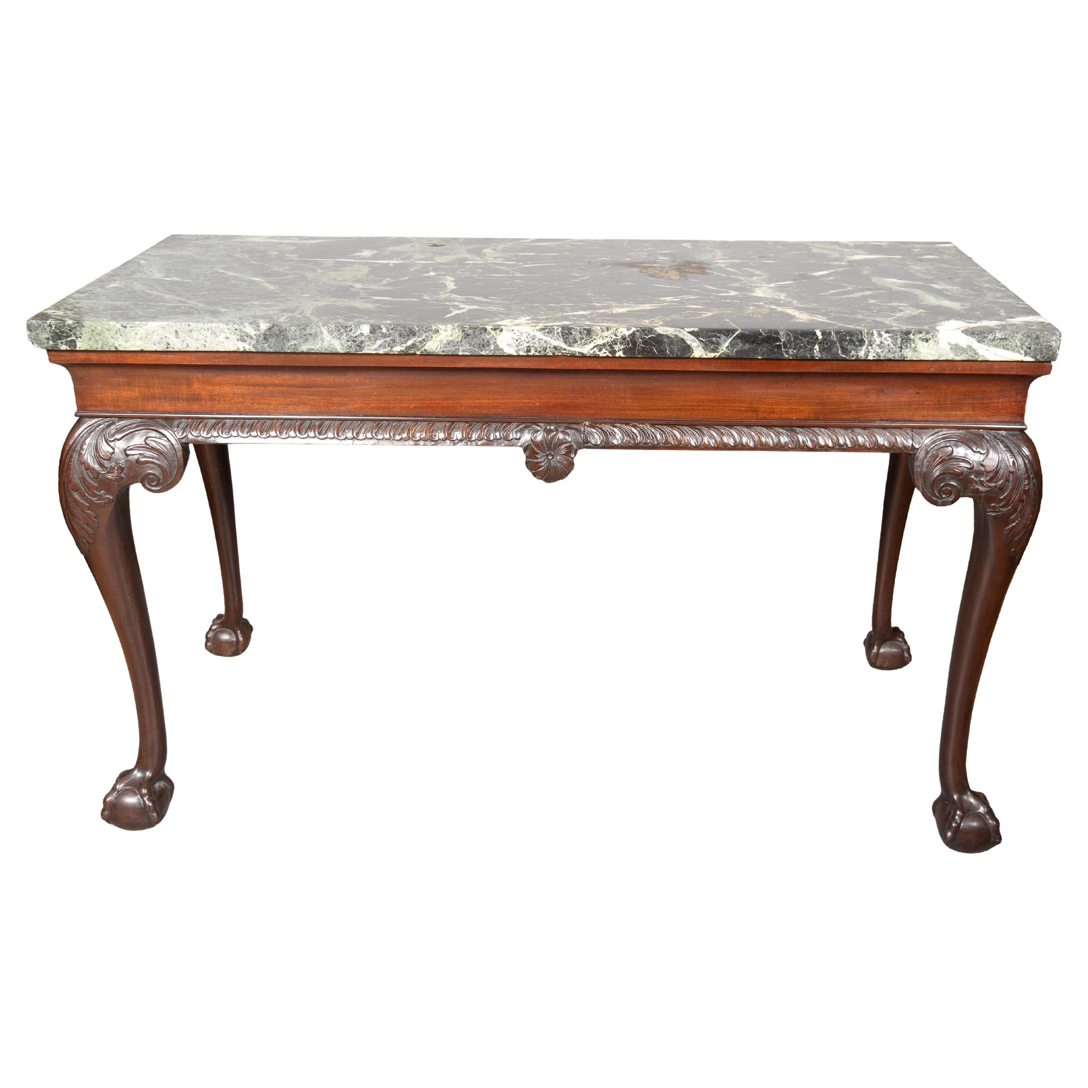 George II Mahogany Console Table For Sale