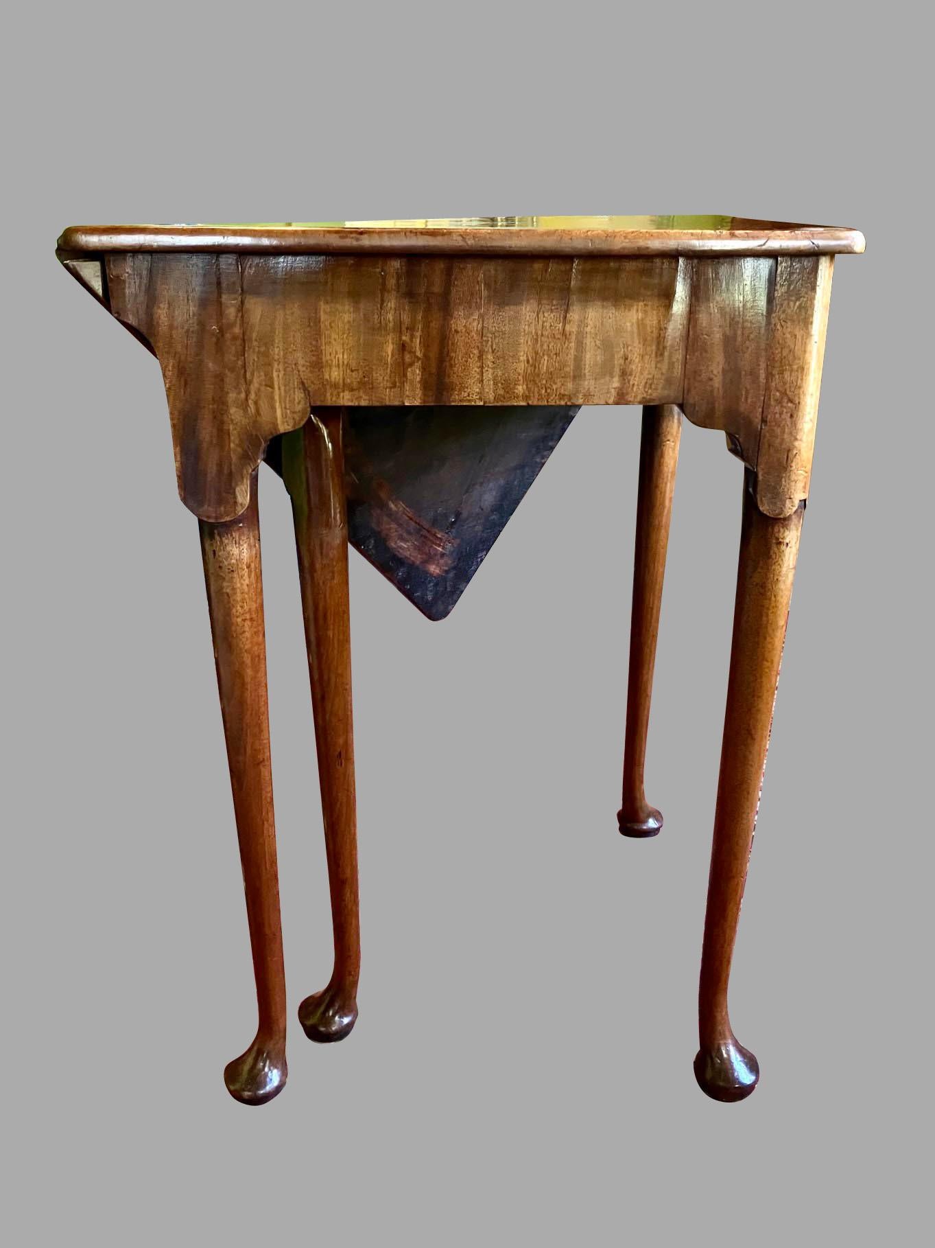 George II Mahogany Envelope or Corner Table Circa 1740 6