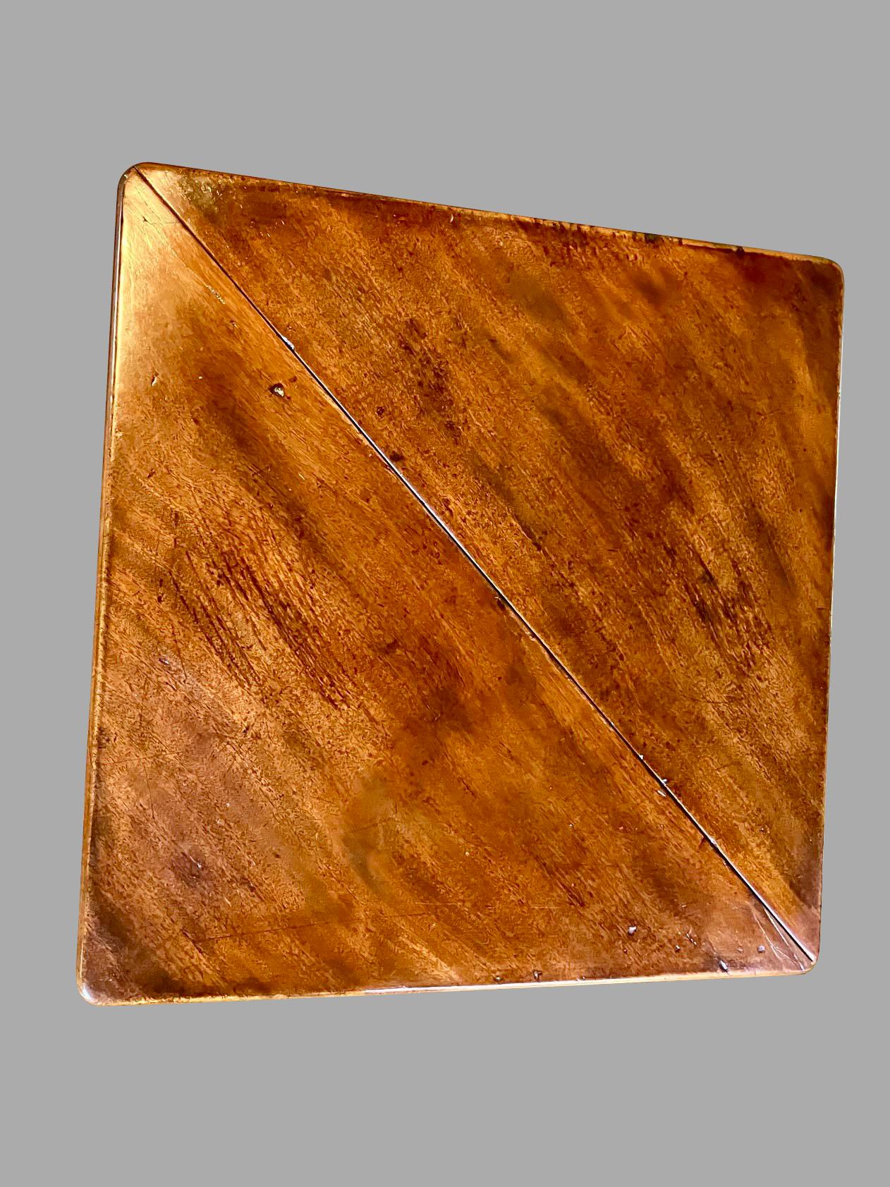 Mid-18th Century George II Mahogany Envelope or Corner Table Circa 1740