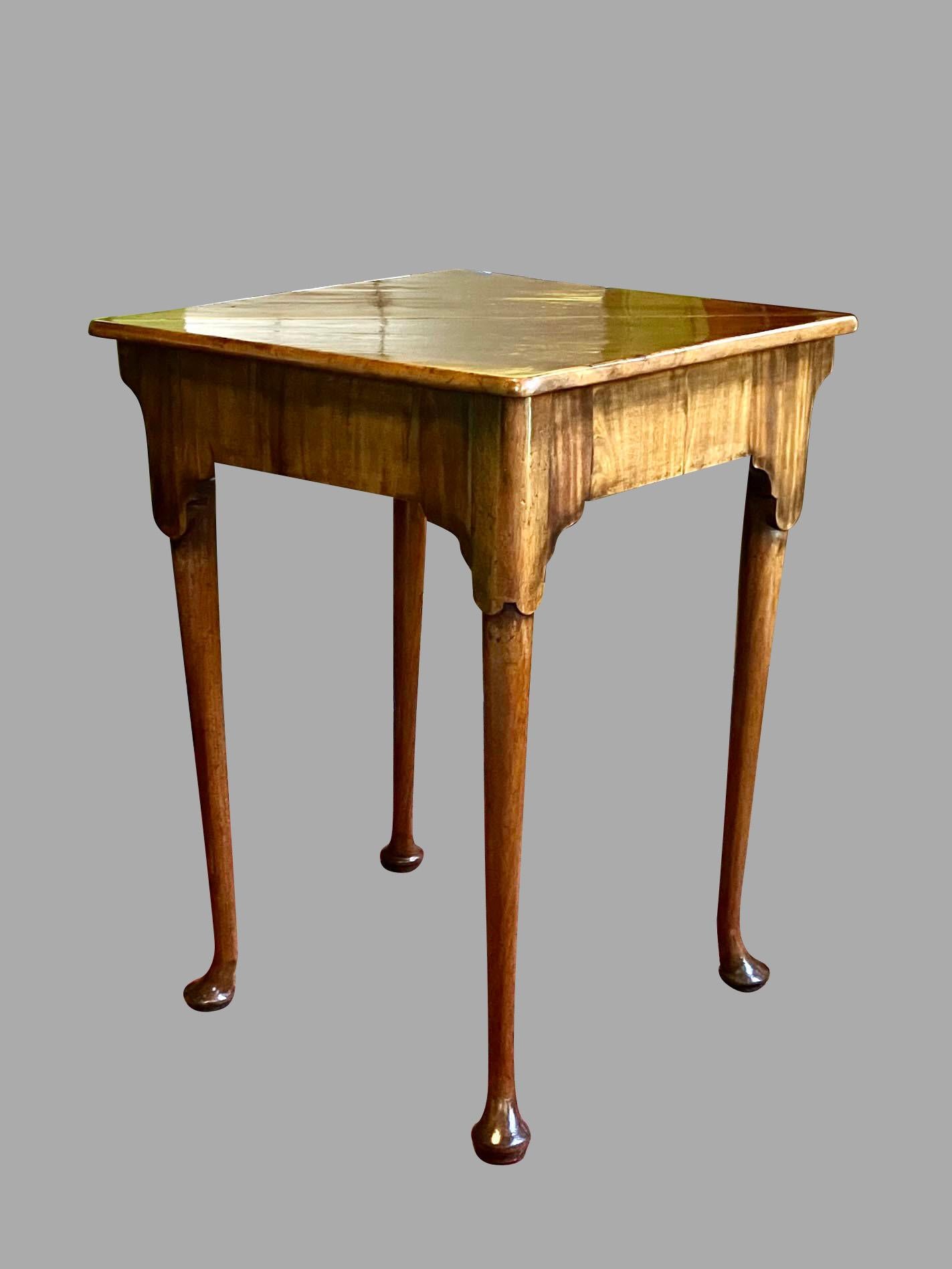 George II Mahogany Envelope or Corner Table Circa 1740 2