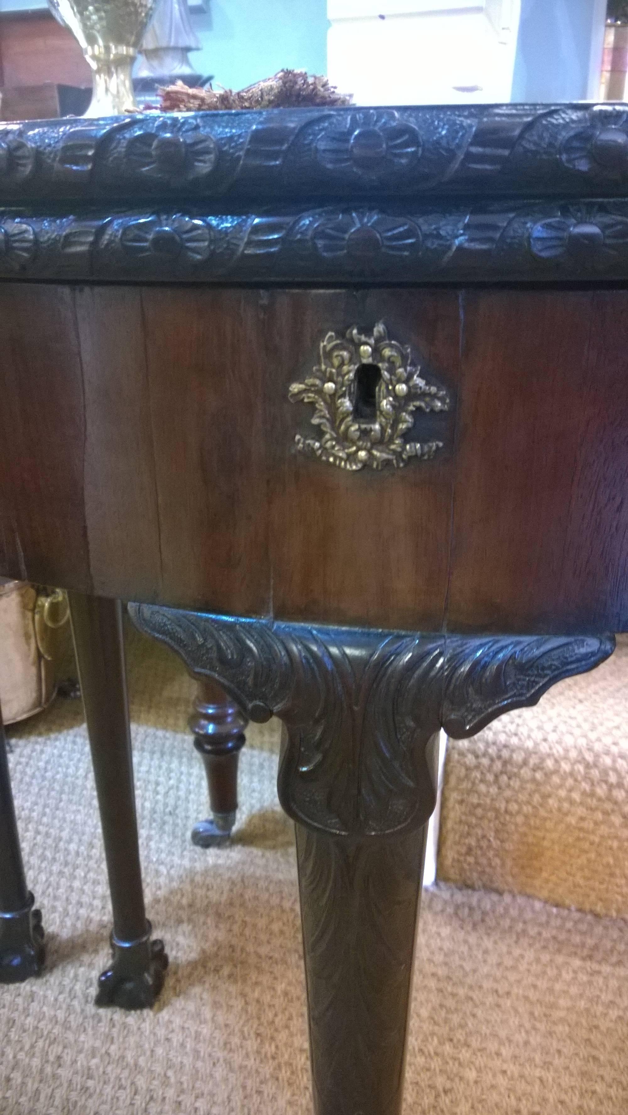 George II Mahogany Fold Over Card Table For Sale 2