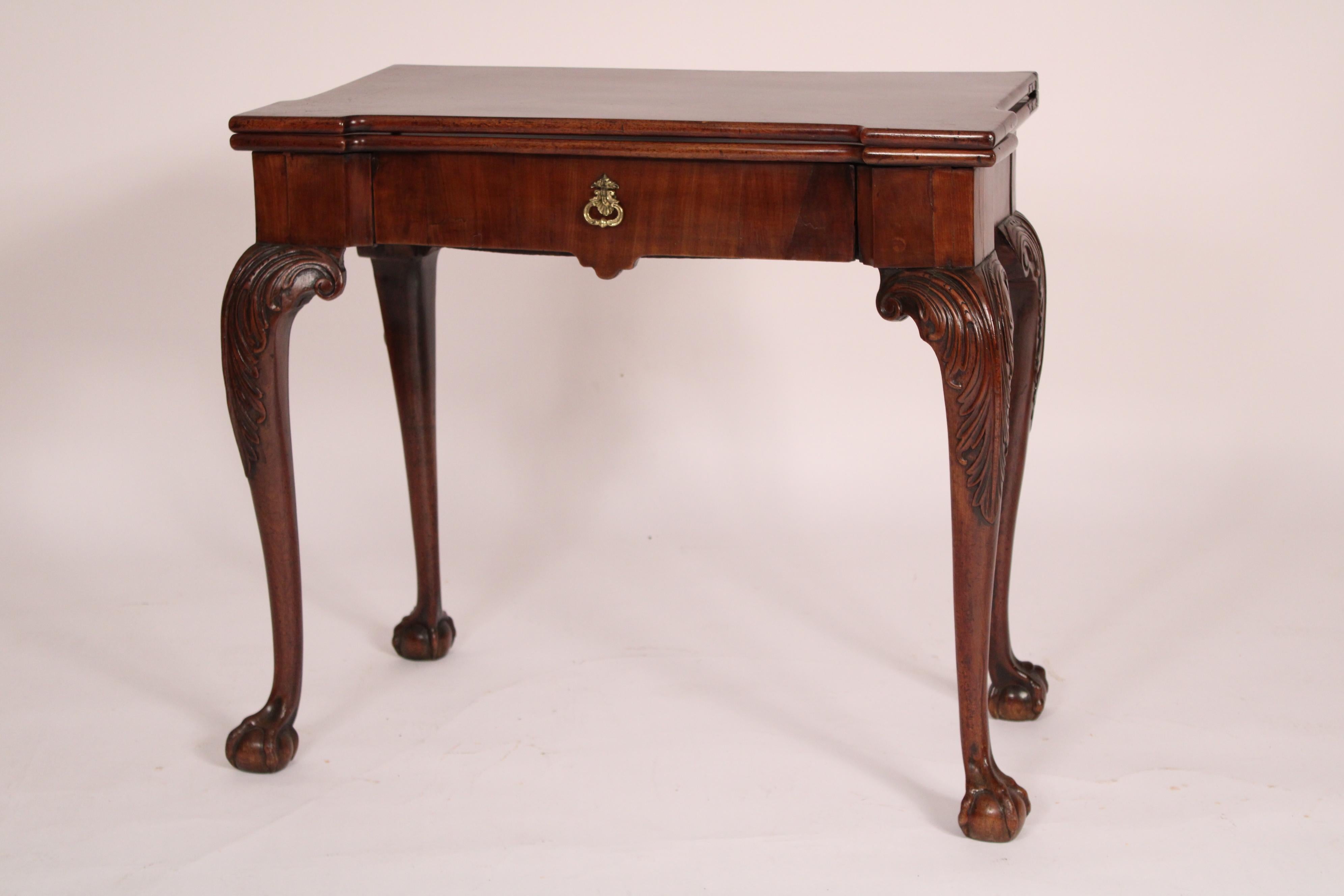 George II Mahogany Games Table In Good Condition For Sale In Laguna Beach, CA