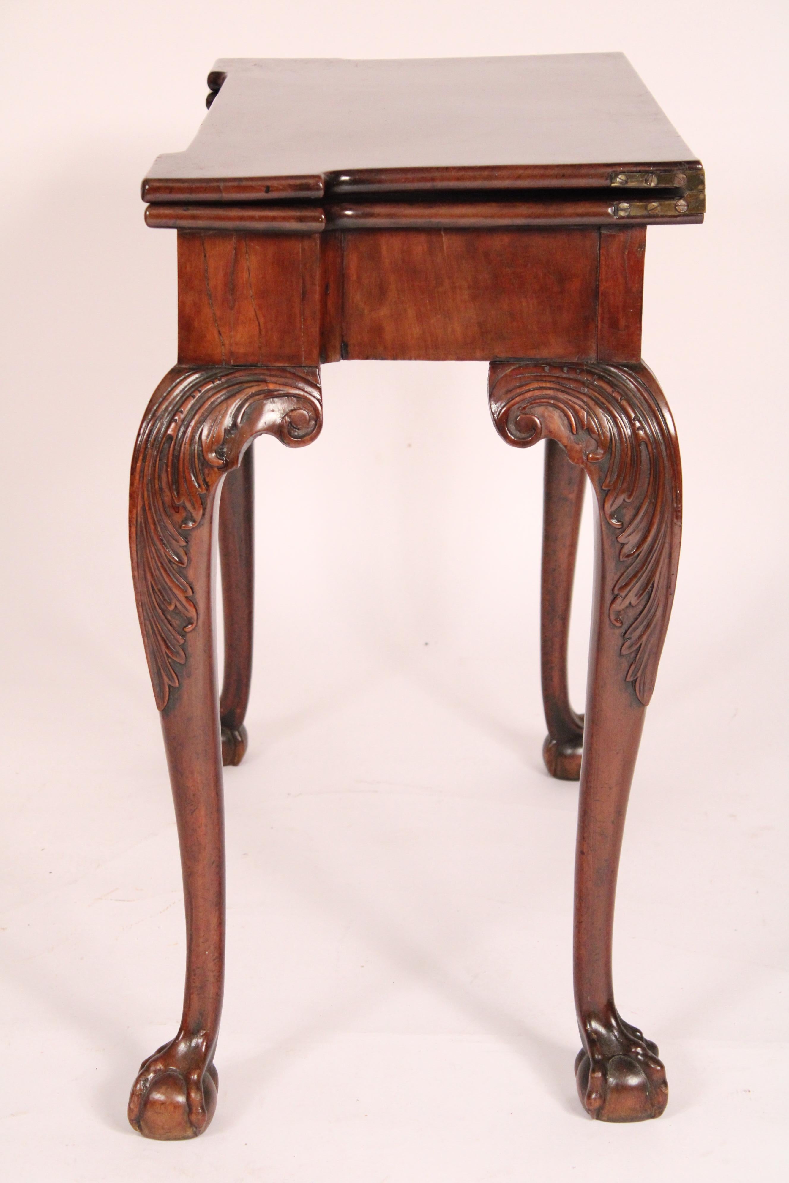 18th Century and Earlier George II Mahogany Games Table For Sale