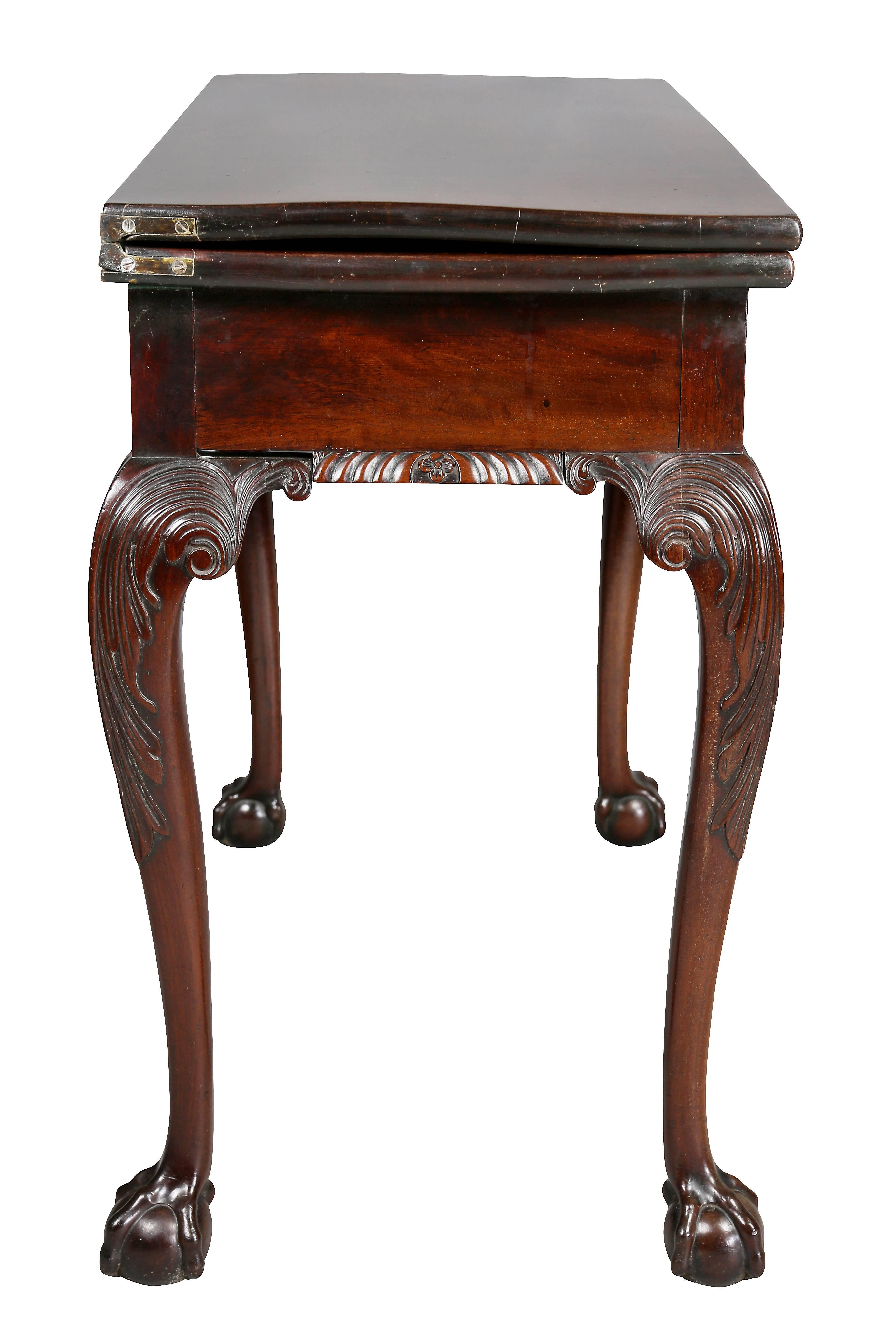 George II Mahogany Games Table 2