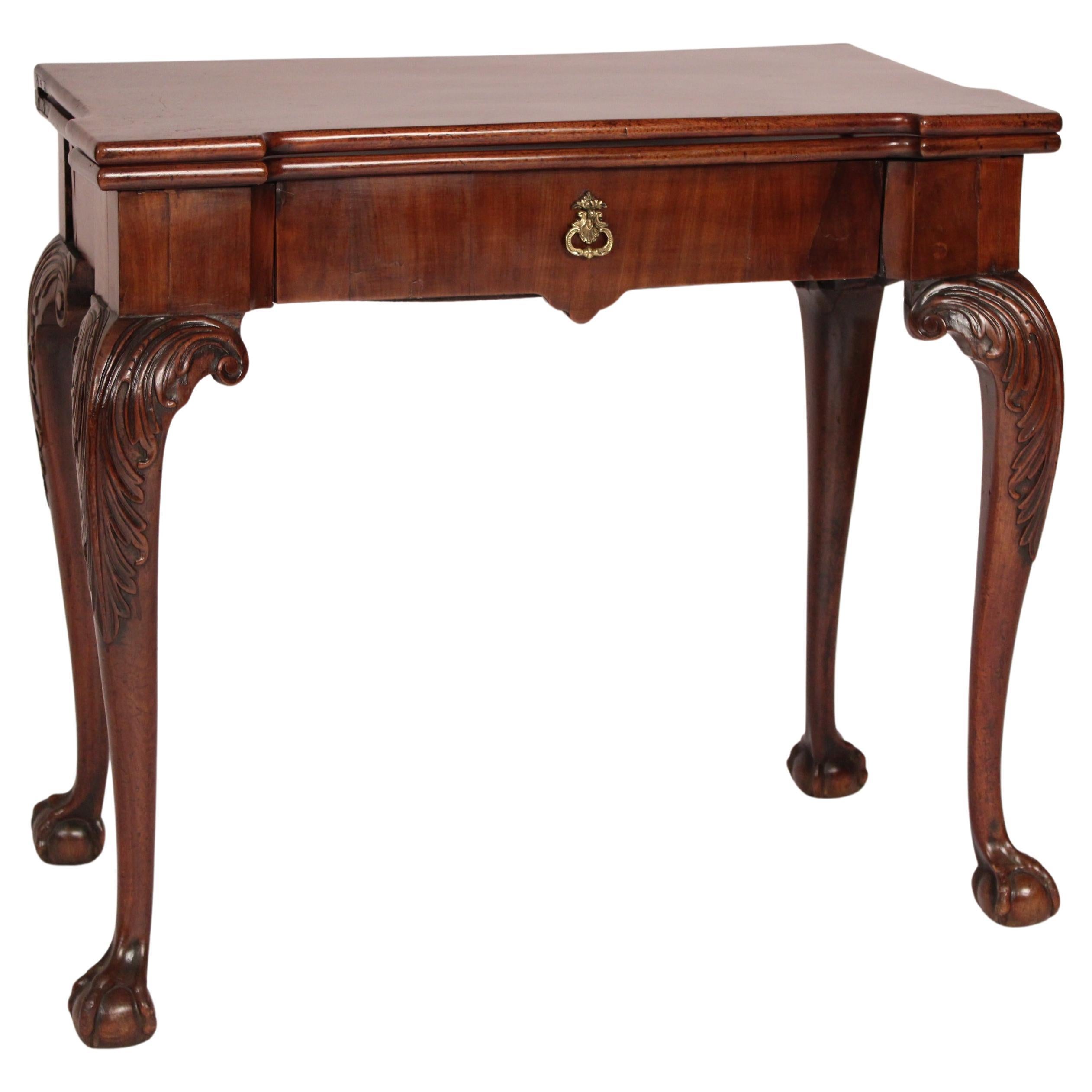 George II Mahogany Games Table