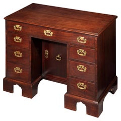 Antique George II Mahogany Kneehole Desk