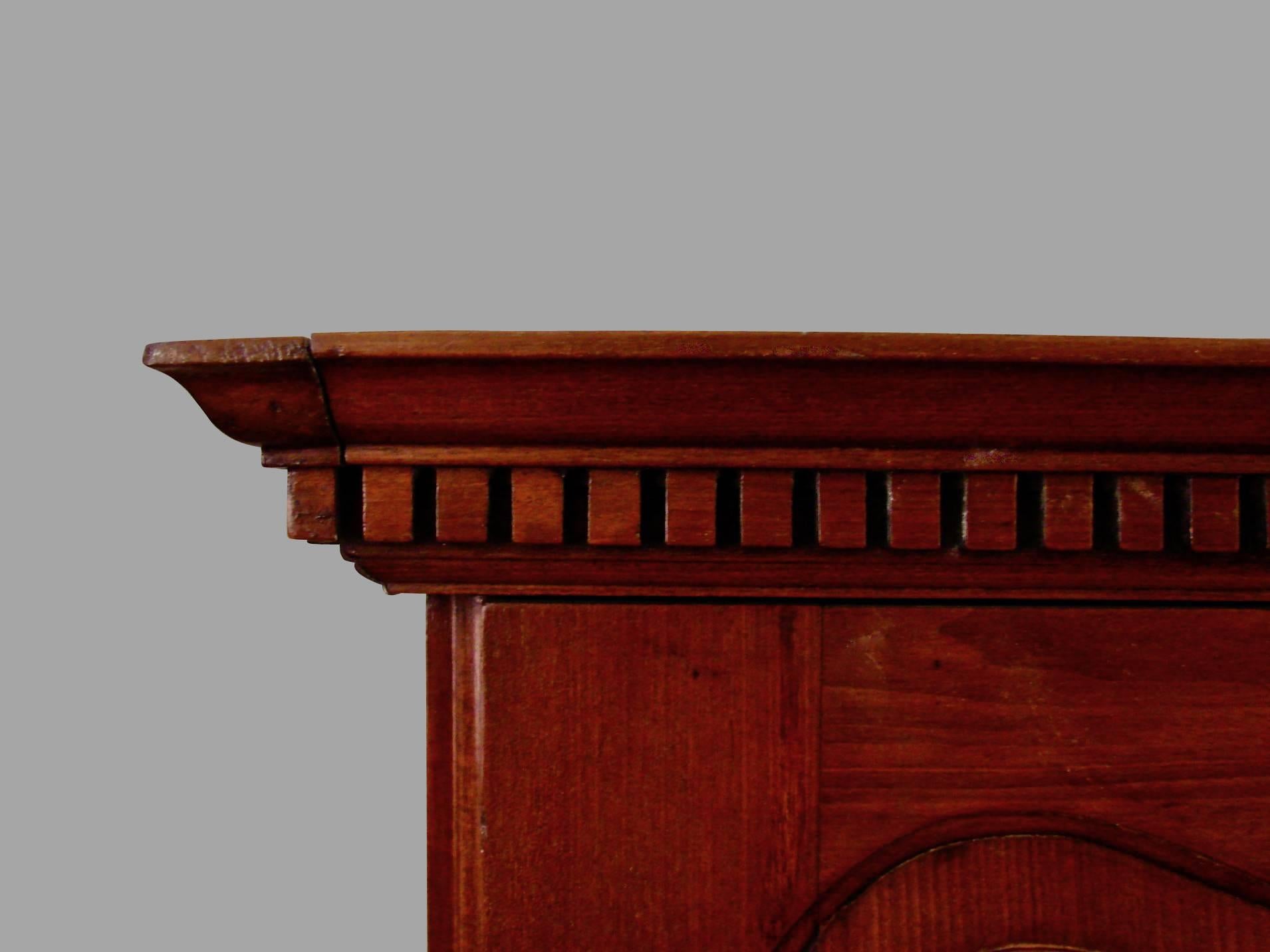 English George II Mahogany Linen Press in the Manner of Giles Grendy