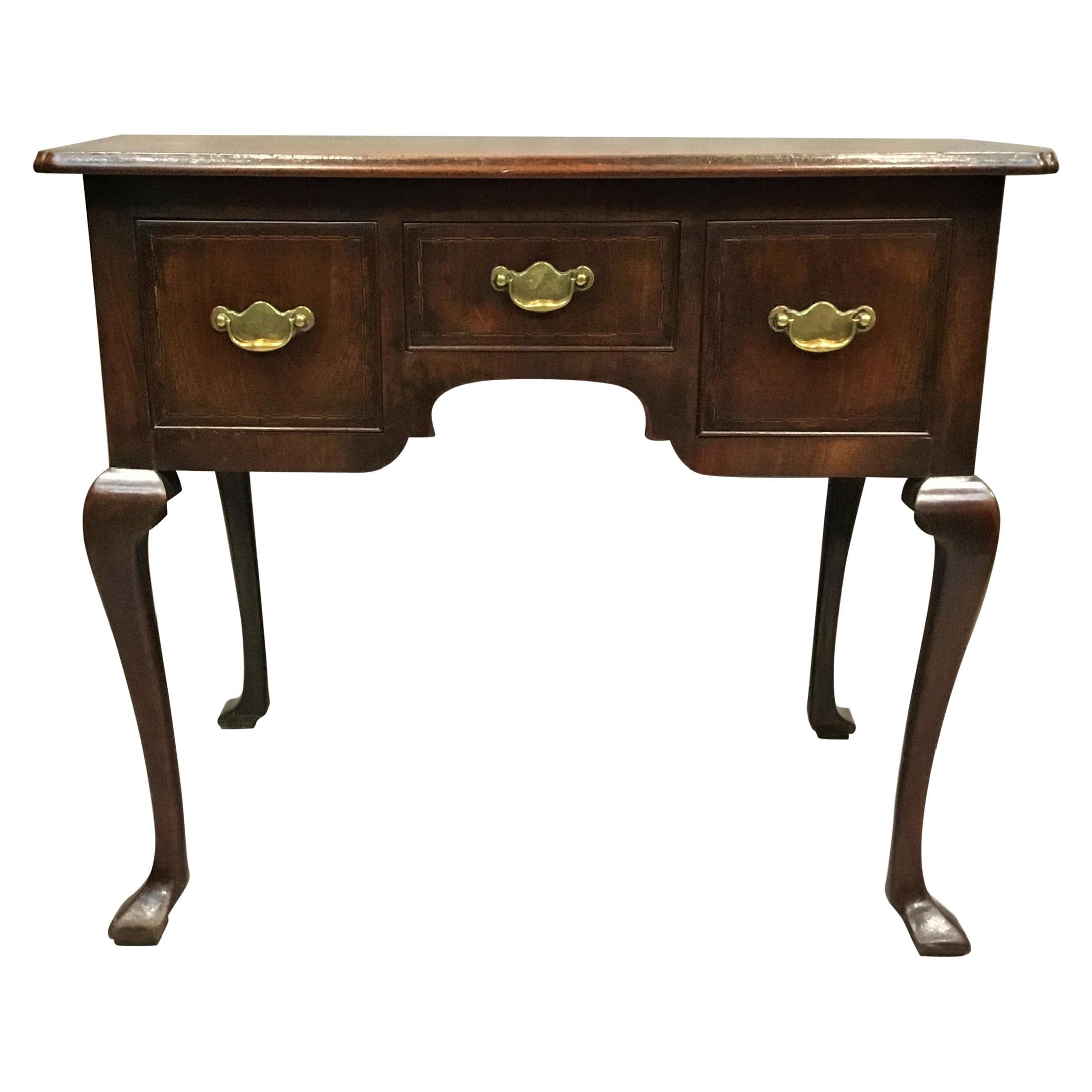 George II Mahogany Lowboy For Sale