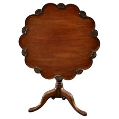 George II Mahogany Piecrust Tilt Top Table
