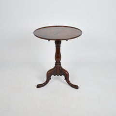 George II Mahogany Round Tilt Top Pedestal Table