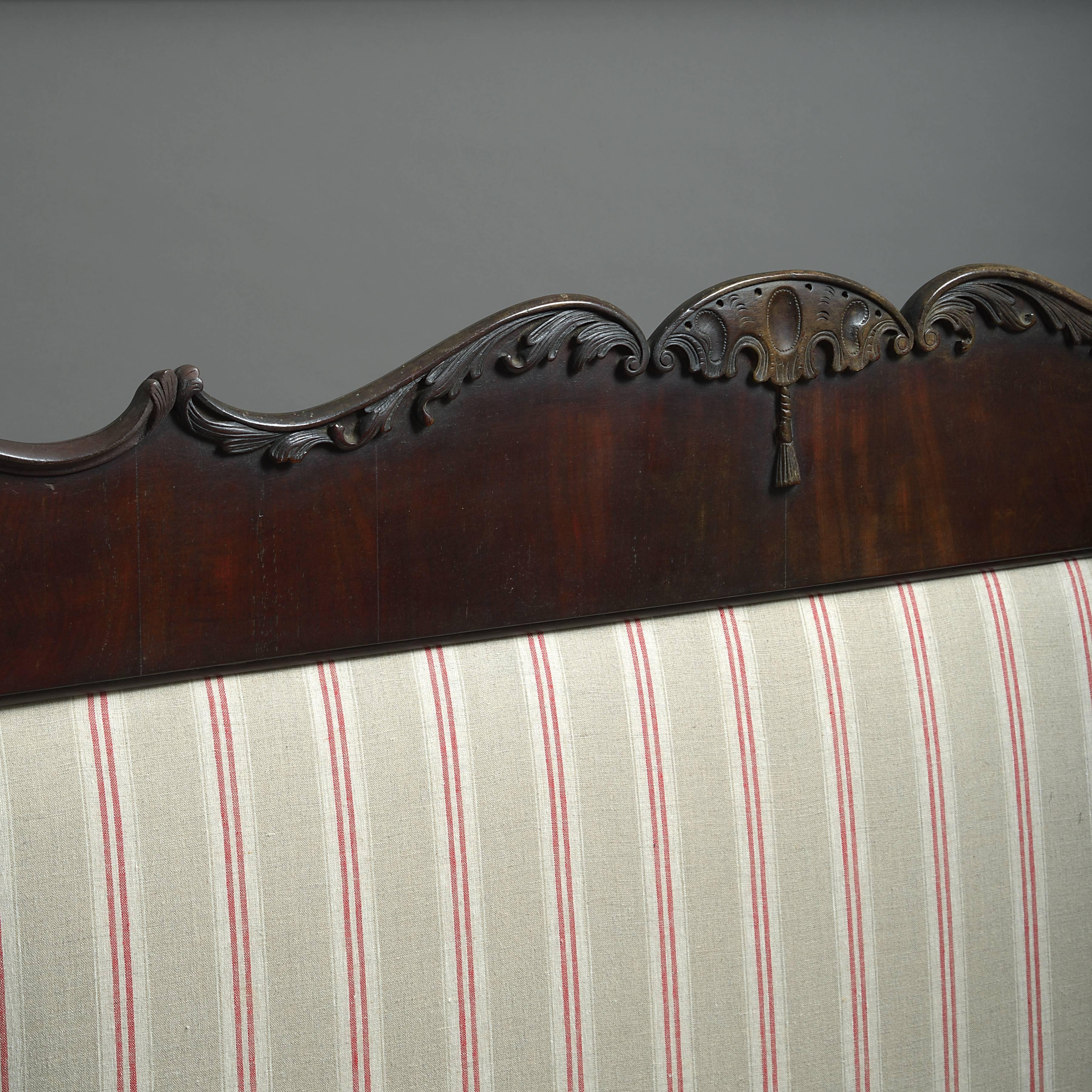 Irish George II Mahogany Settee