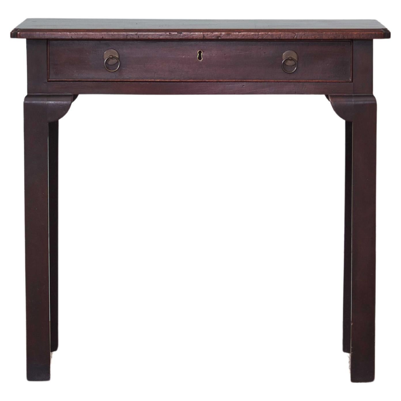 George II Mahagoni Beistelltisch mit Schublade