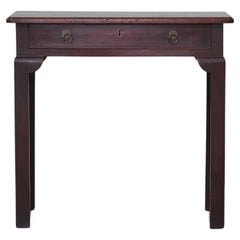 George II Mahagoni Beistelltisch mit Schublade