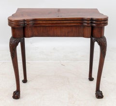 George II Mahogany Triple Fold-Over Games Table