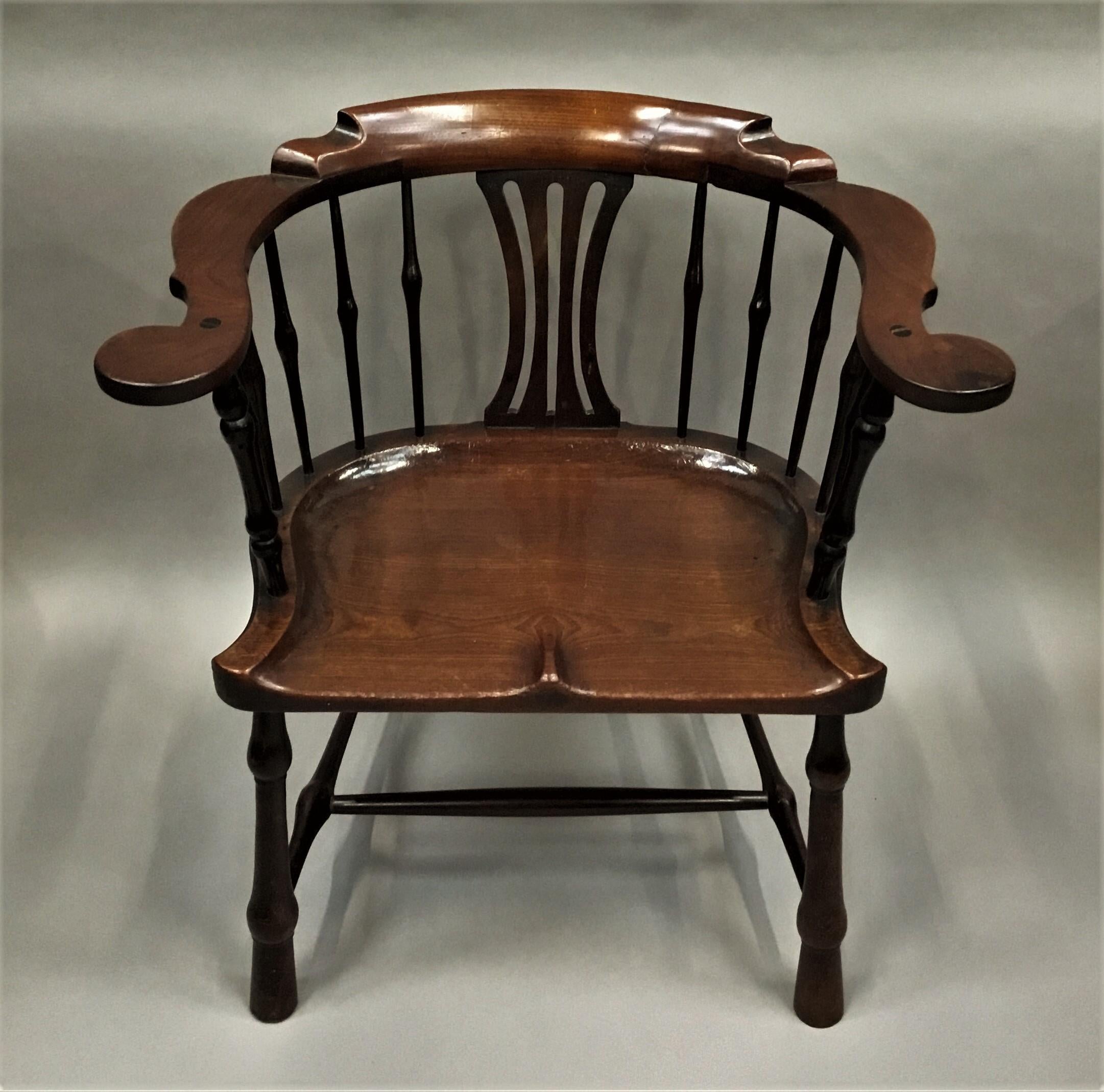 George II Mahogany Windsor Type Armchair For Sale 13